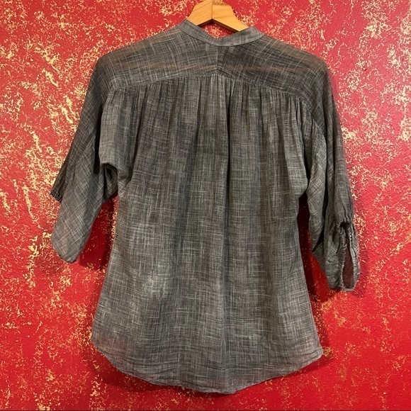 JOSH PODOLL Organic Cotton Ombré Top Blouse Shirt XS - Picture 4 of 16